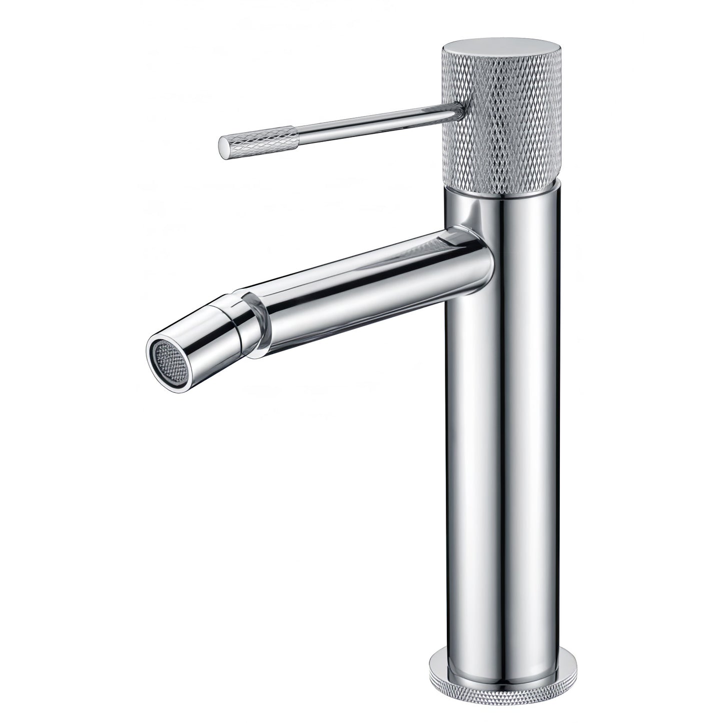 Grifo de bidé monomando caño recto acabado maneta luxury cromado - Serie Casares