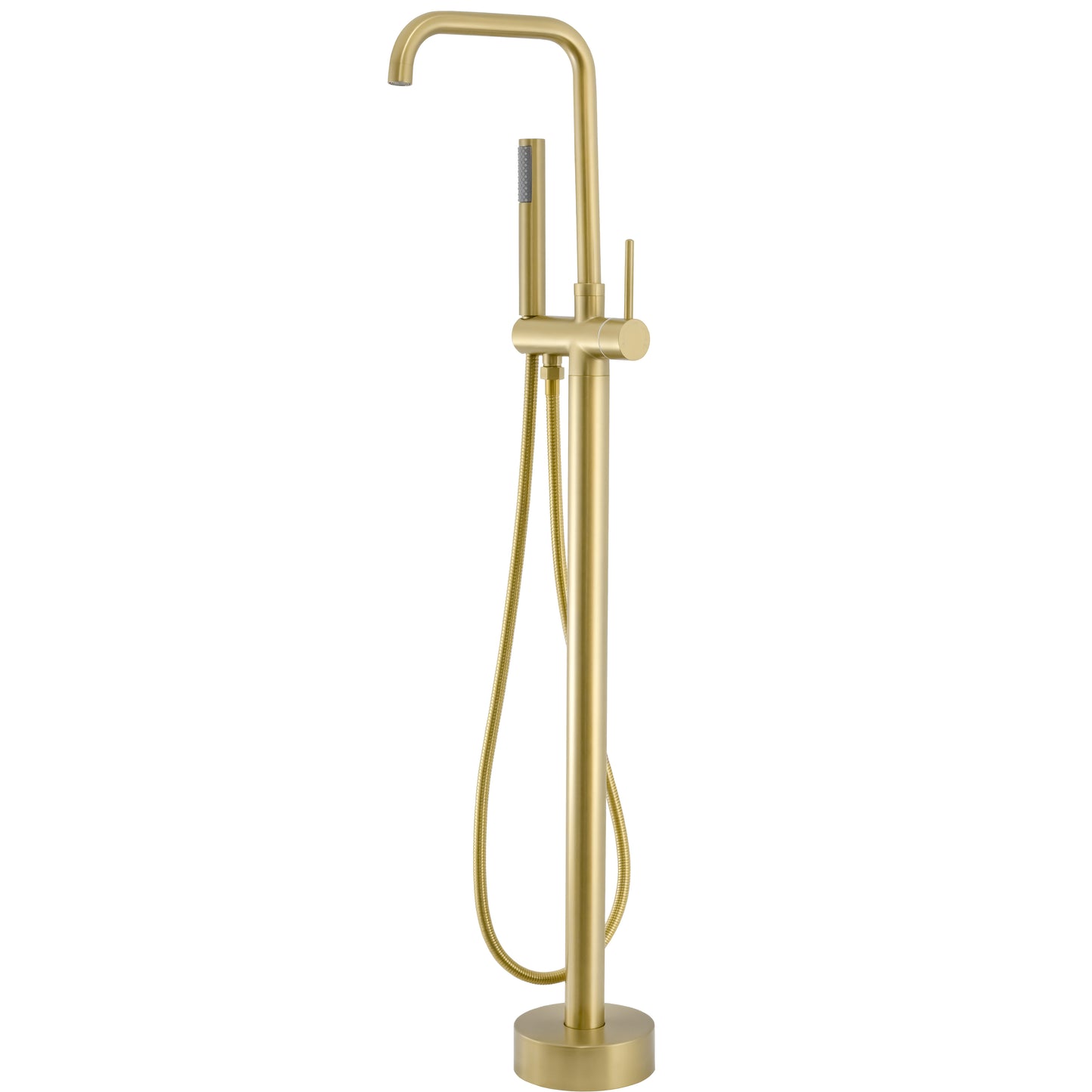 Grifo de bañera exenta redondo oro mate con protección PVD - Serie Serpis