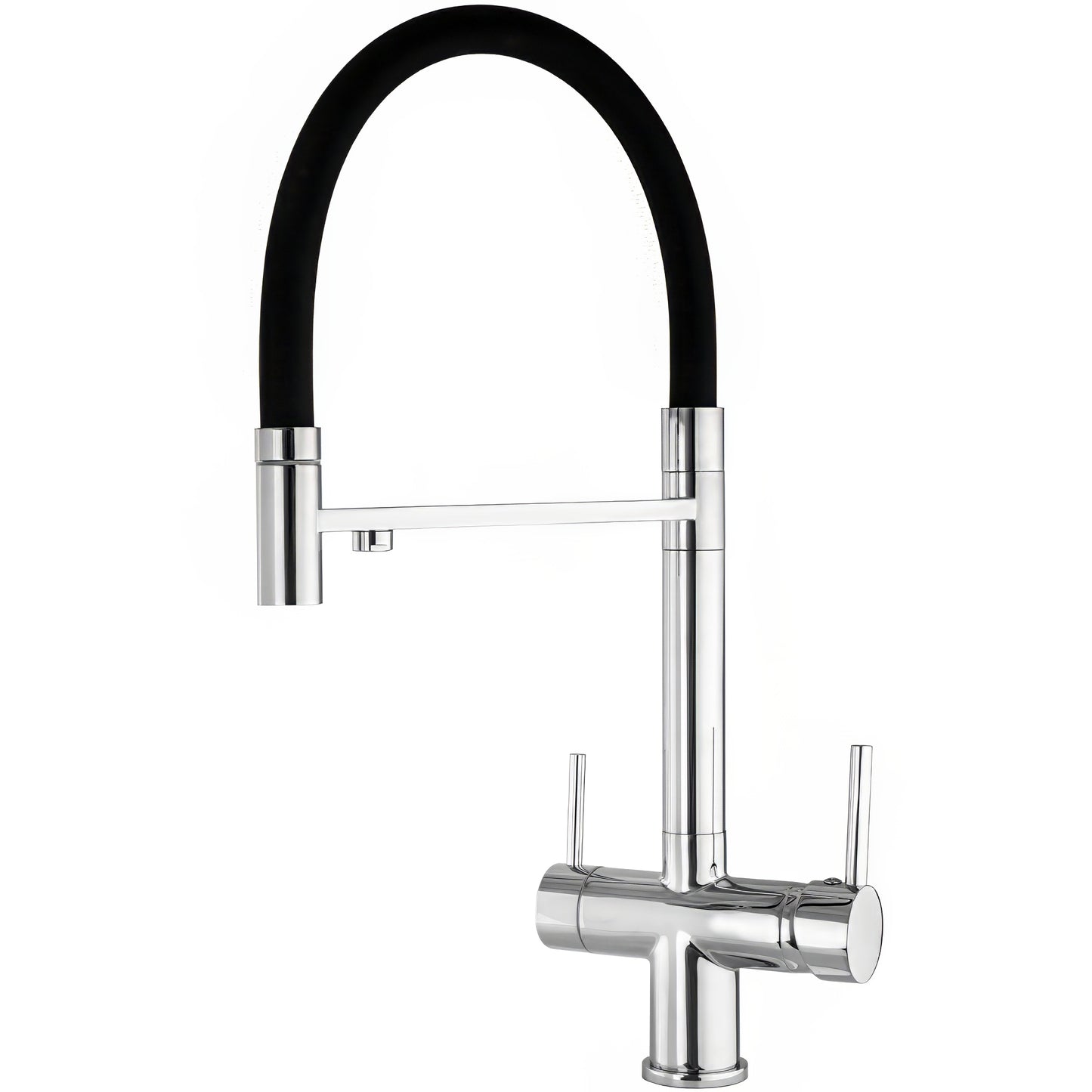Grifo de cocina con 3 vías osmosis y flexible cromado - Serie Manzanares