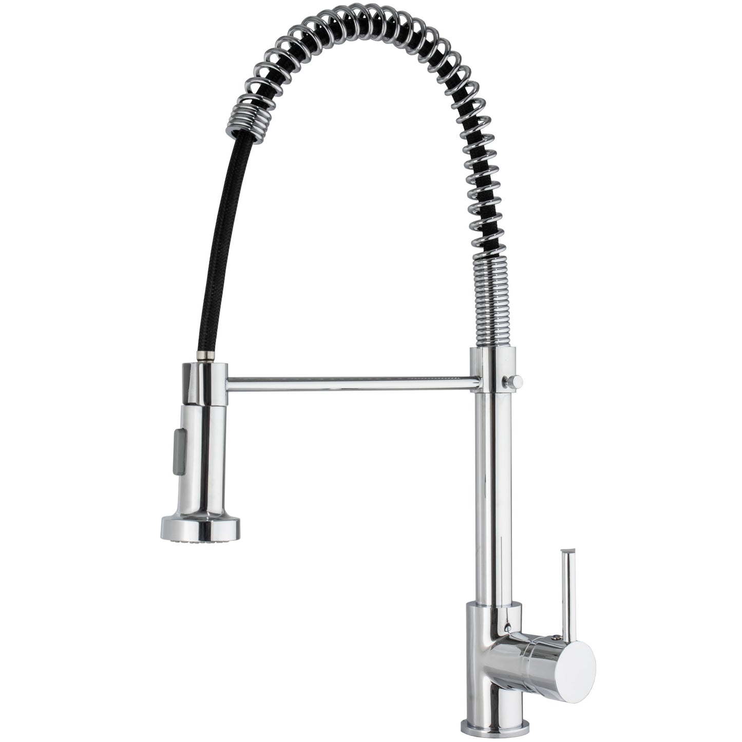 Grifo cocina con caño flexible monomando cromado - Serie Ruecas