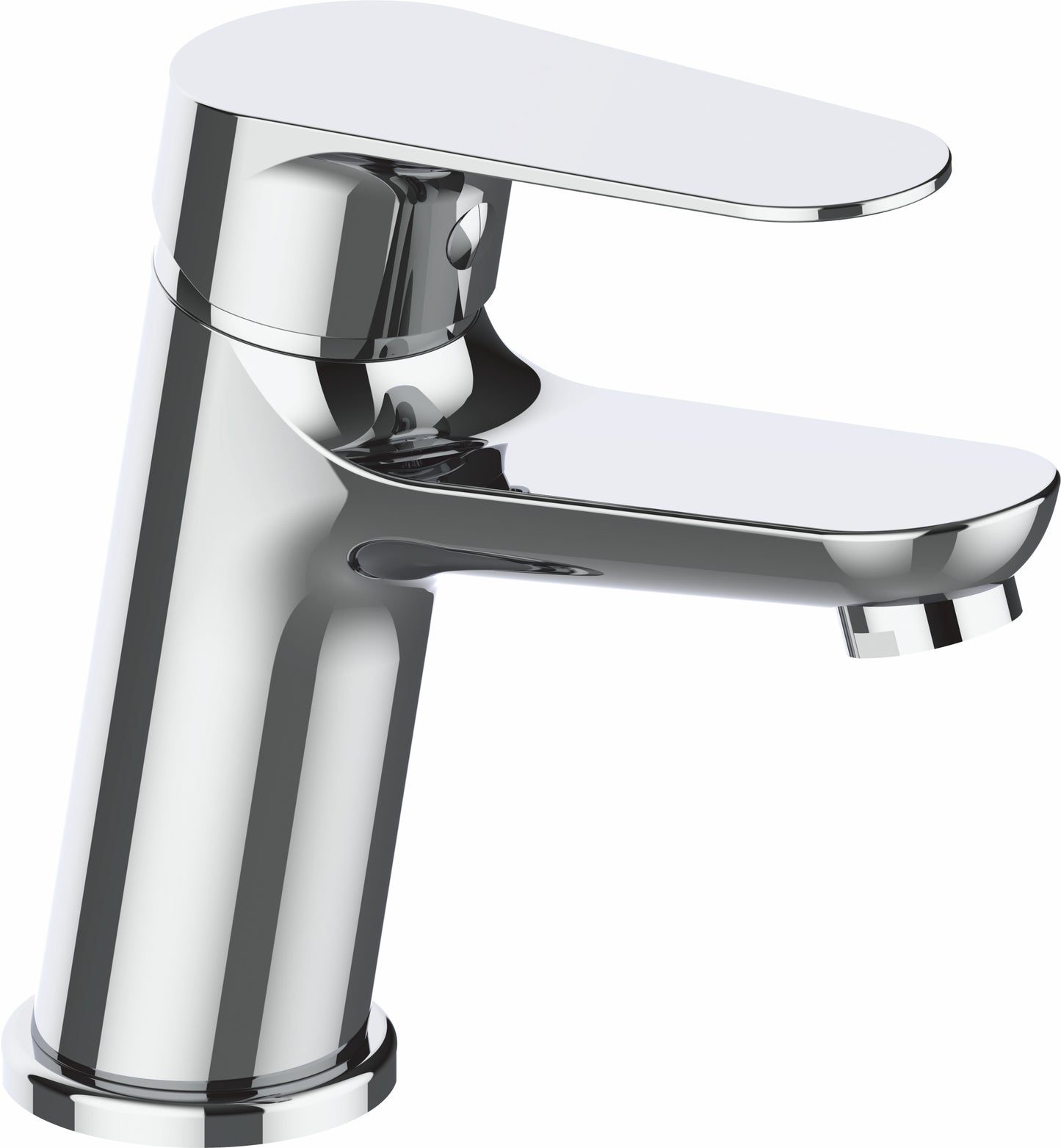 Grifo de lavabo curvo monomando cromado - Serie Pisuerga