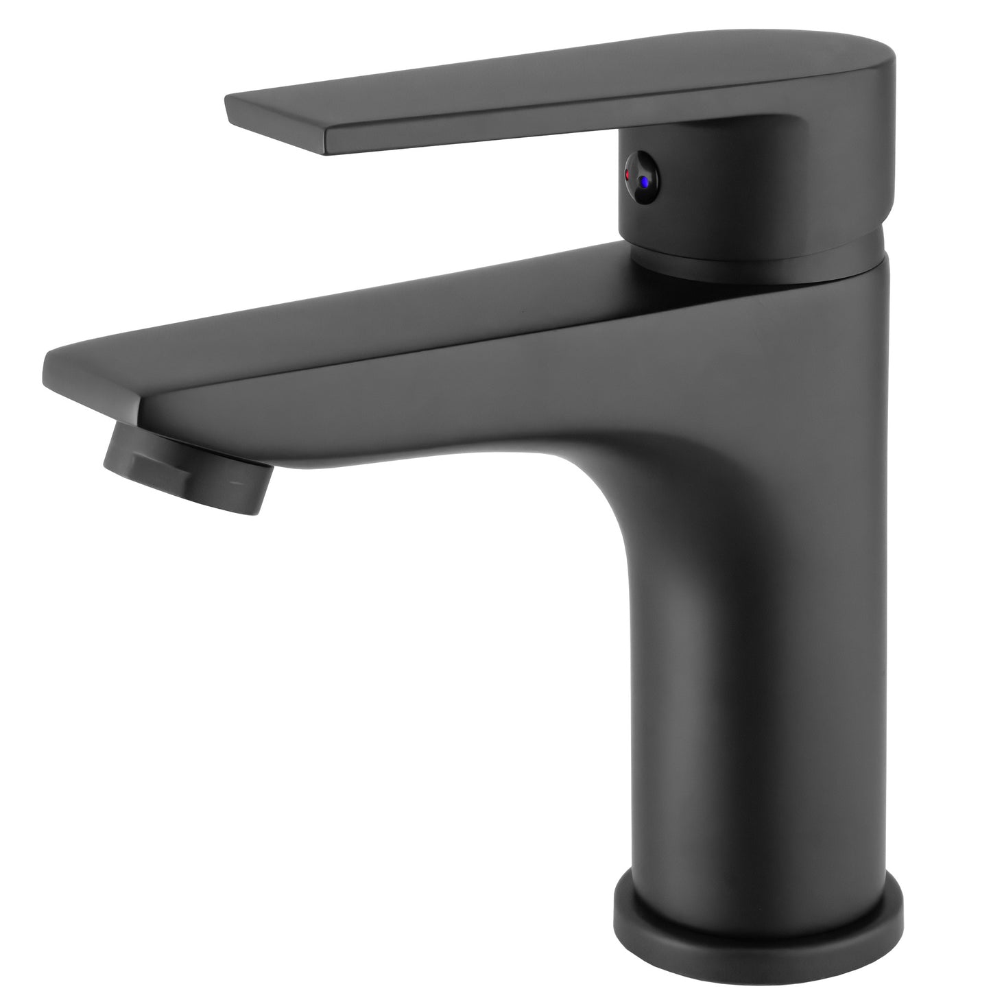 Grifo de lavabo monomando negro mate - Serie Magro