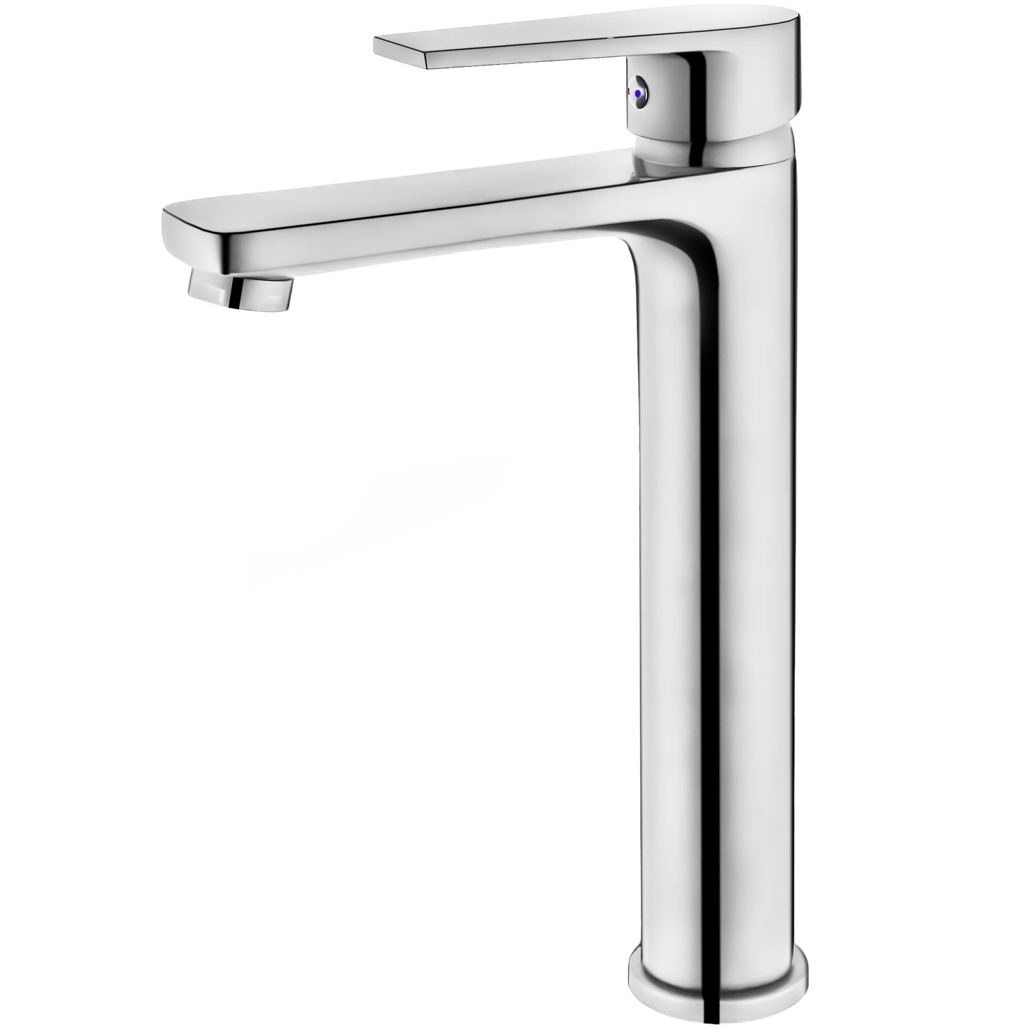 Grifo de lavabo alto para pica monomando en cromado - Serie magro