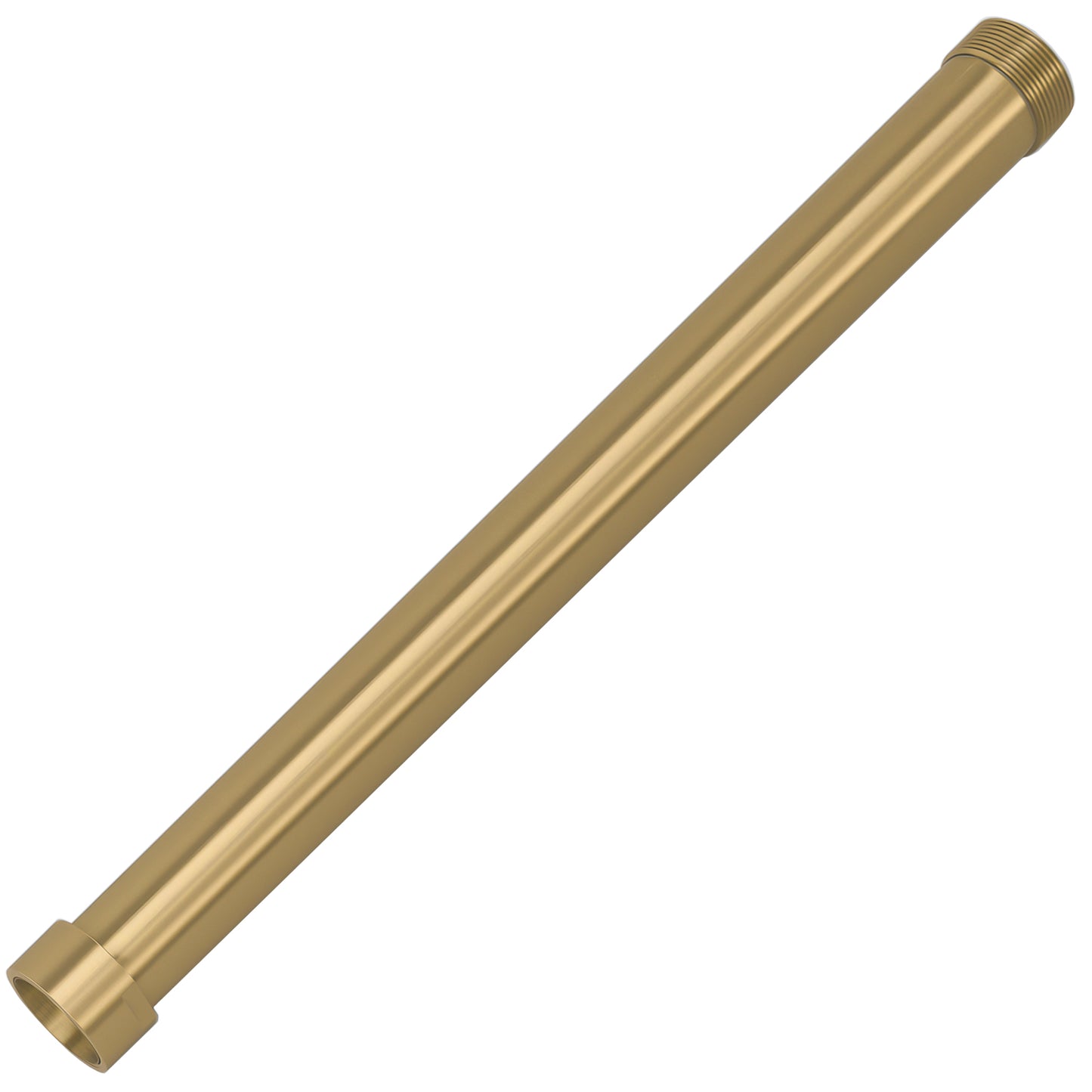 Tubo alargador ducha oro mate 30 cm con protección PVD