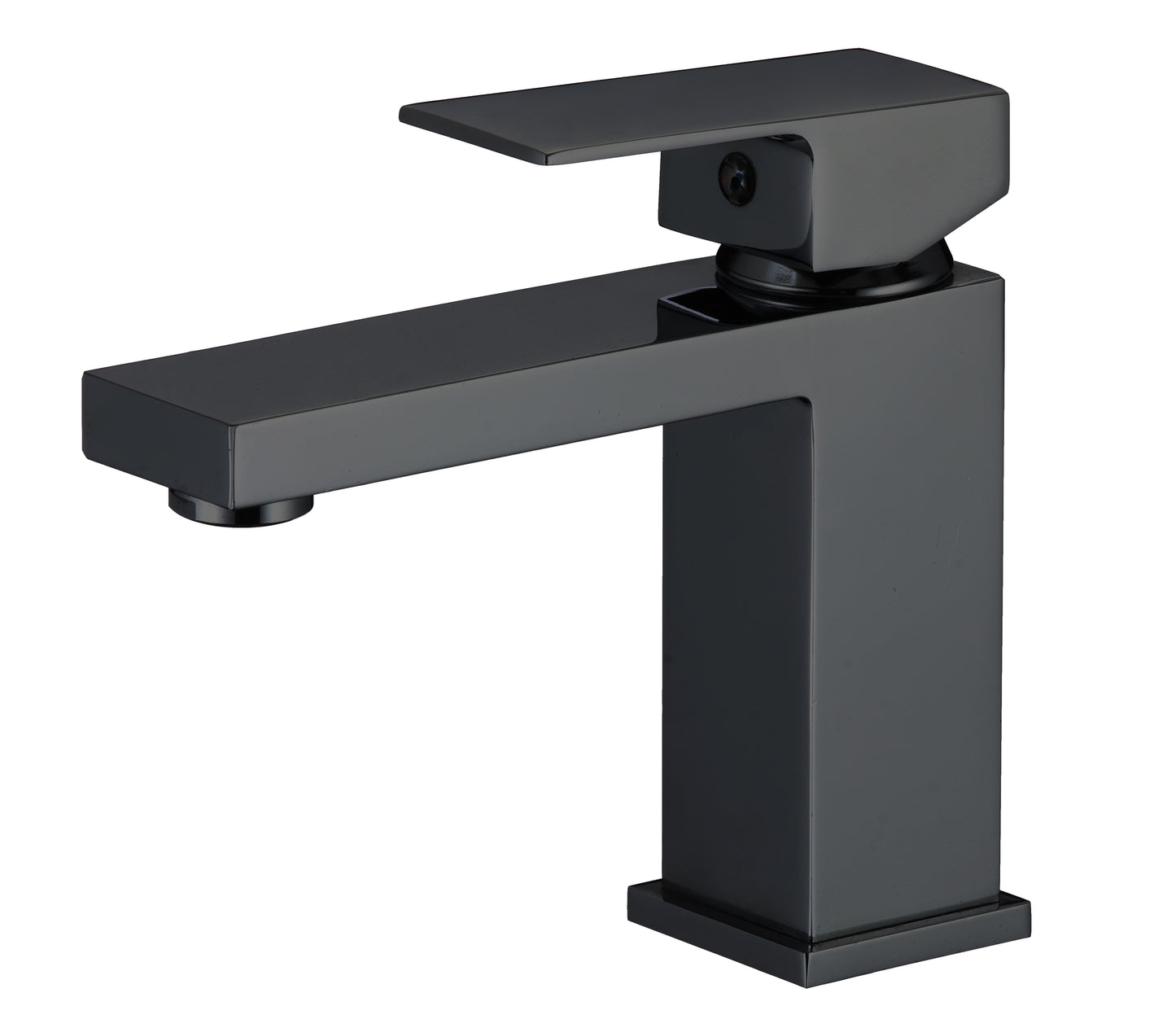Grifo lavabo monomando cuadrado negro mate - Serie Segura