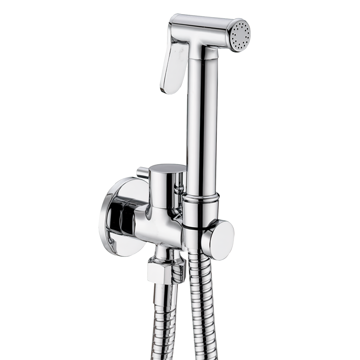 Grifo de bidet empotrado redondo 1 vía cromado - Serie Guadiana