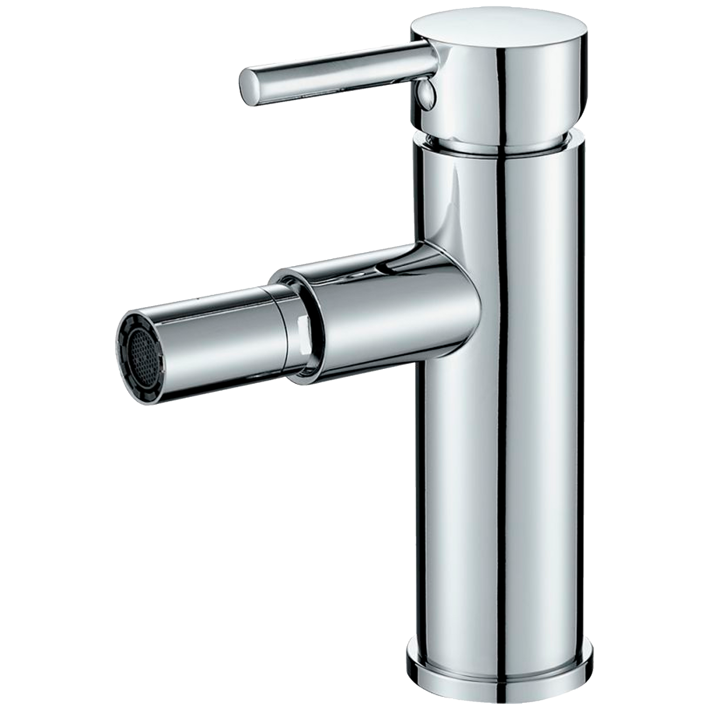 Grifo de bidet monomando redondo cromado - Serie Jabalon