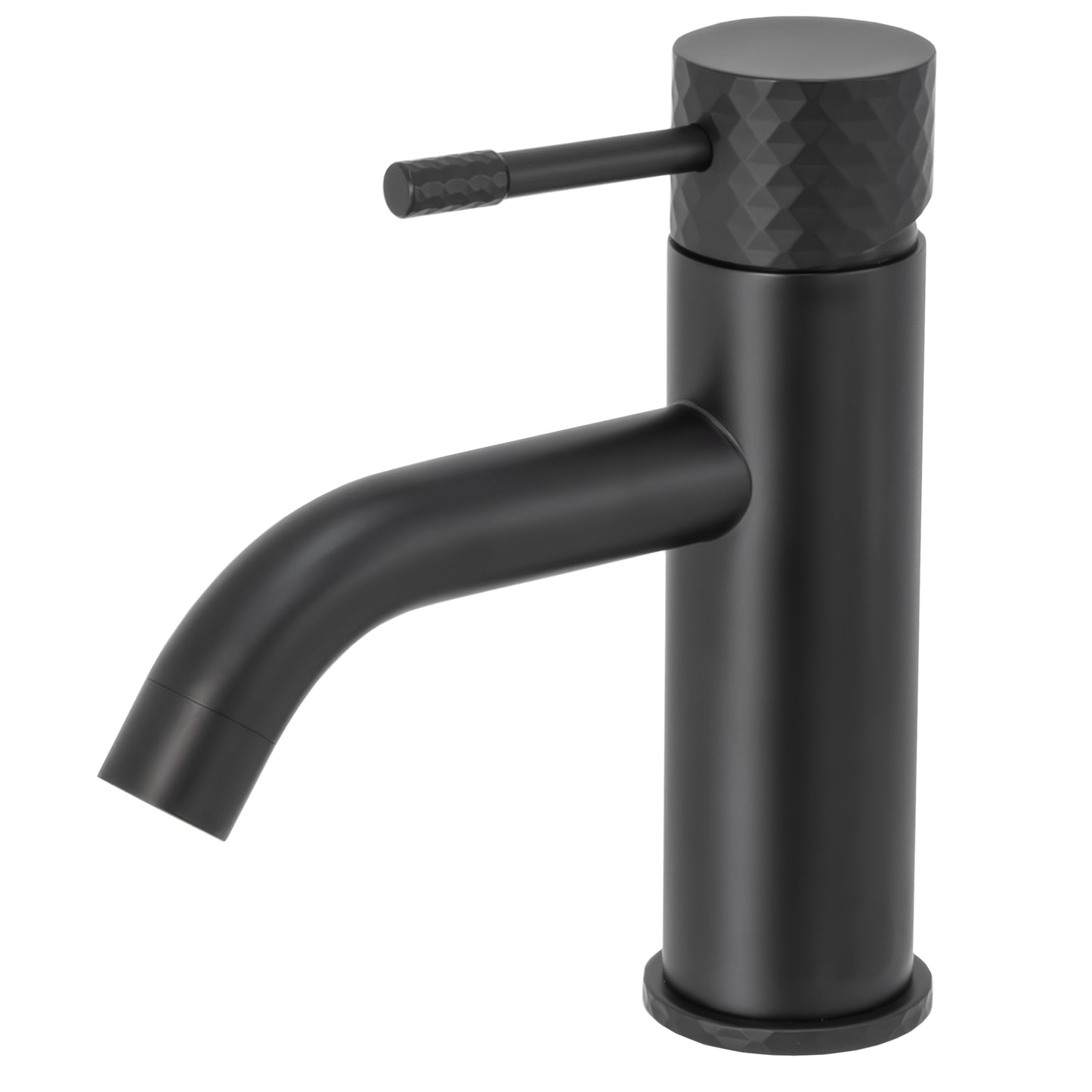 Grifo de lavabo monomando acabado maneta luxury negro mate - Serie Oda