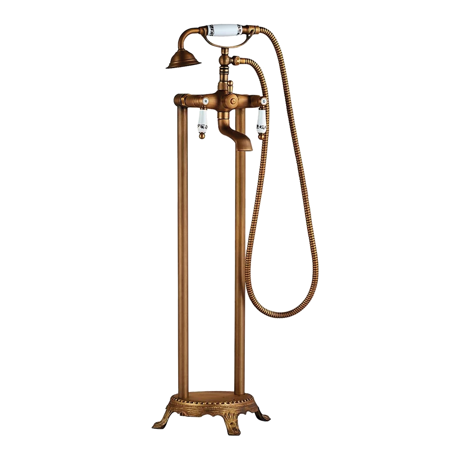 Grifo de bañera exenta bimando retro diseño vintage - Serie mijares
