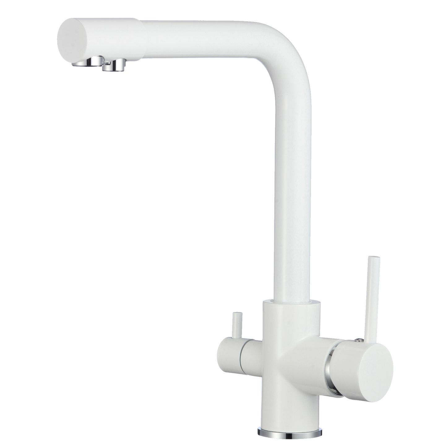 Grifo de cocina osmosis 3 vías redondo Blanco - Serie Nilo