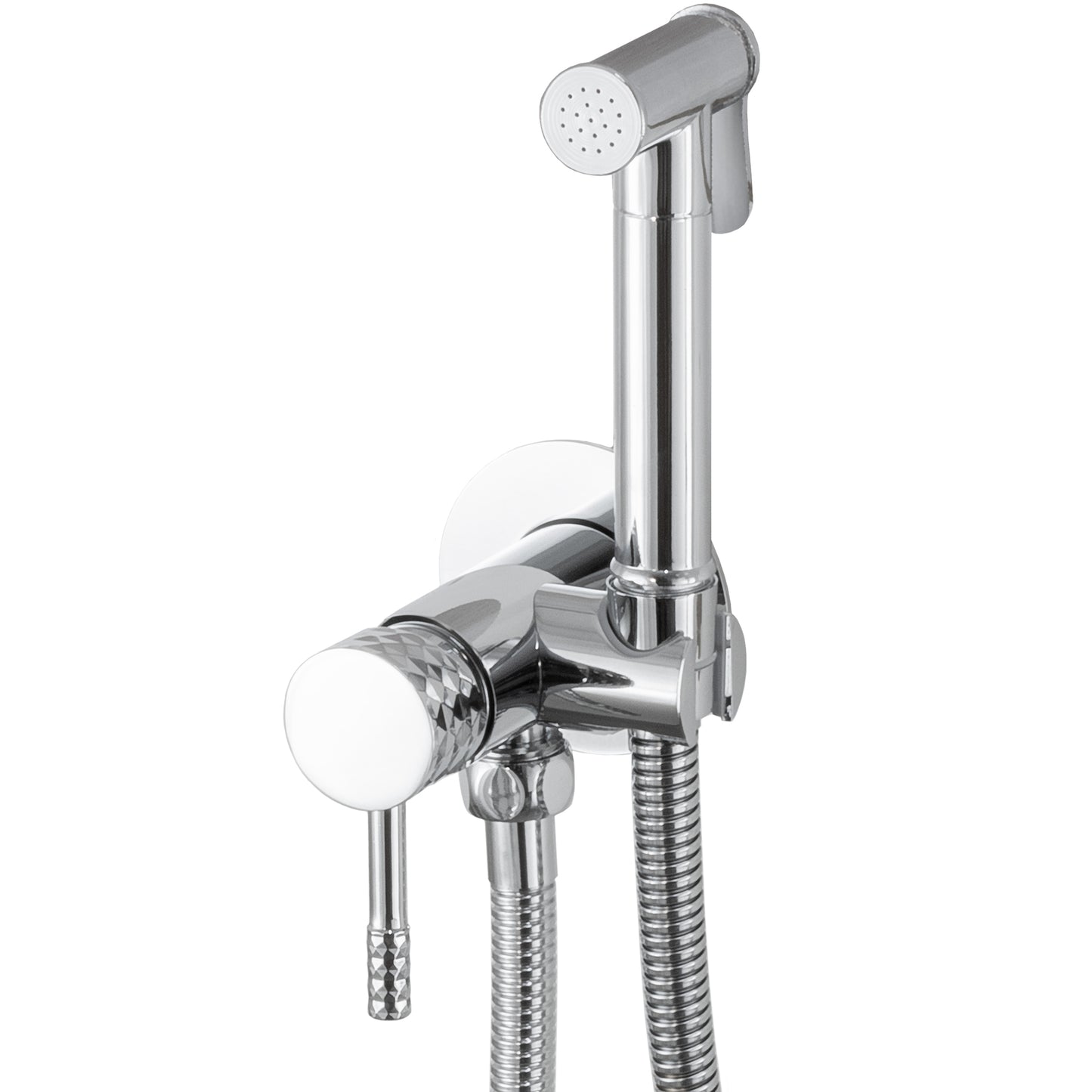 Grifo de bidet empotrado redondo cromado acabado maneta luxury - Serie Ofin