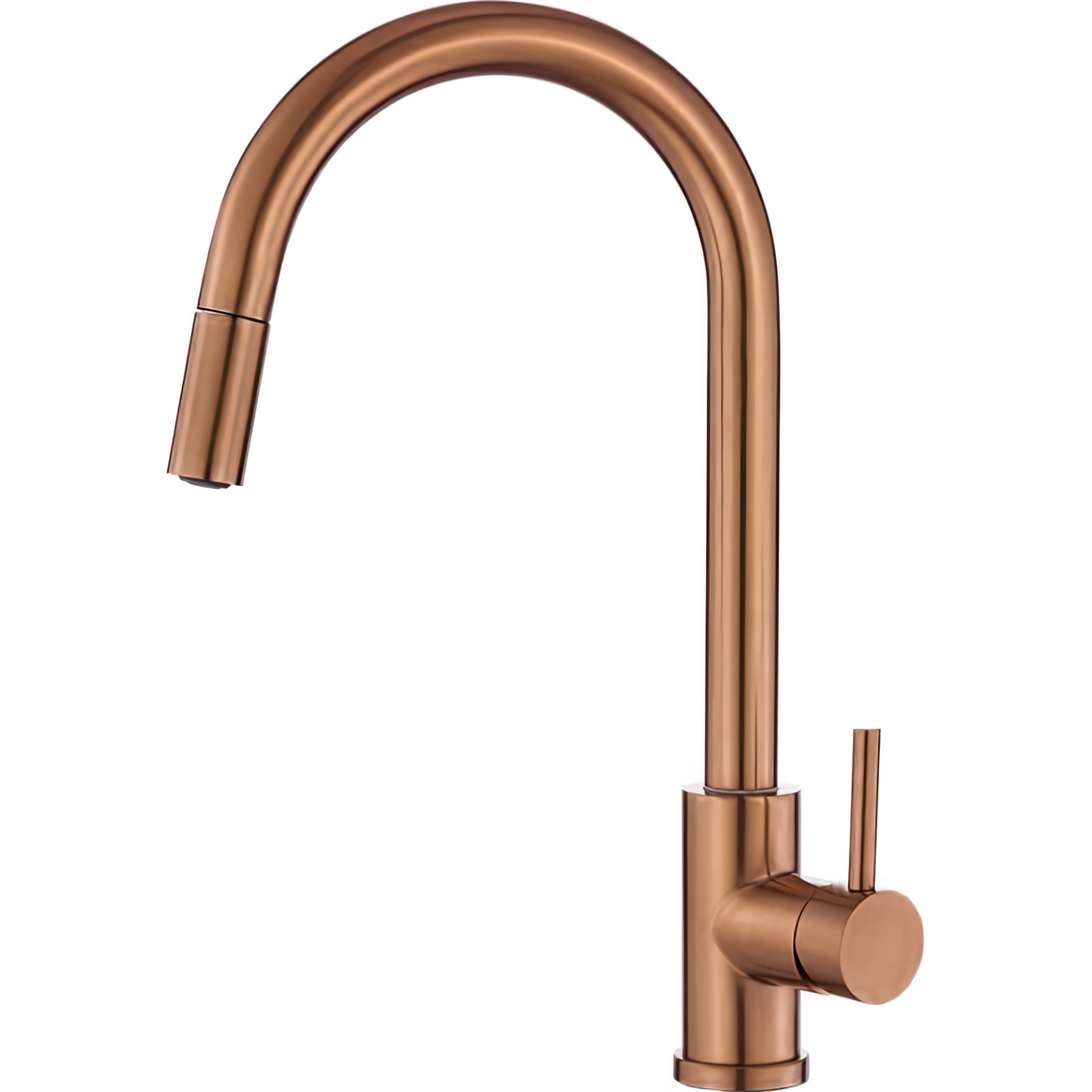 Grifo de cocina oro rosa cepillado monomando extraíble - Serie Paraná