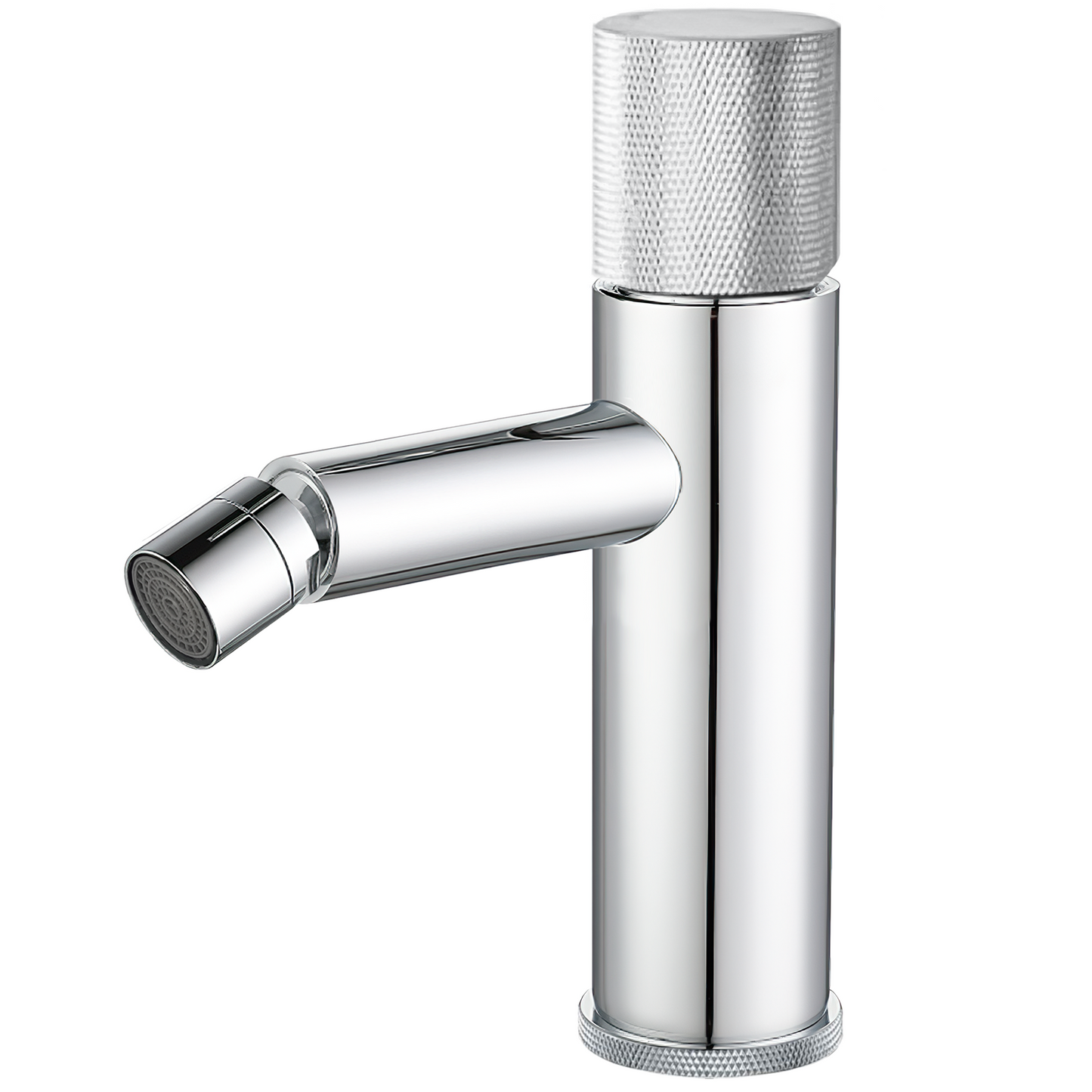 Grifo de bidé monomando caño recto maneta luxury cromado - Serie Bidasoa