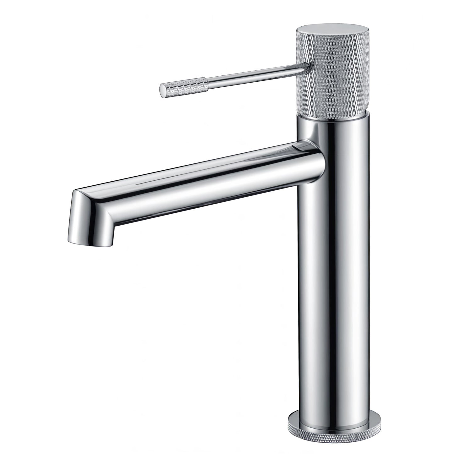 Grifo de lavabo monomando caño recto acabado maneta luxury cromado - Serie Casares