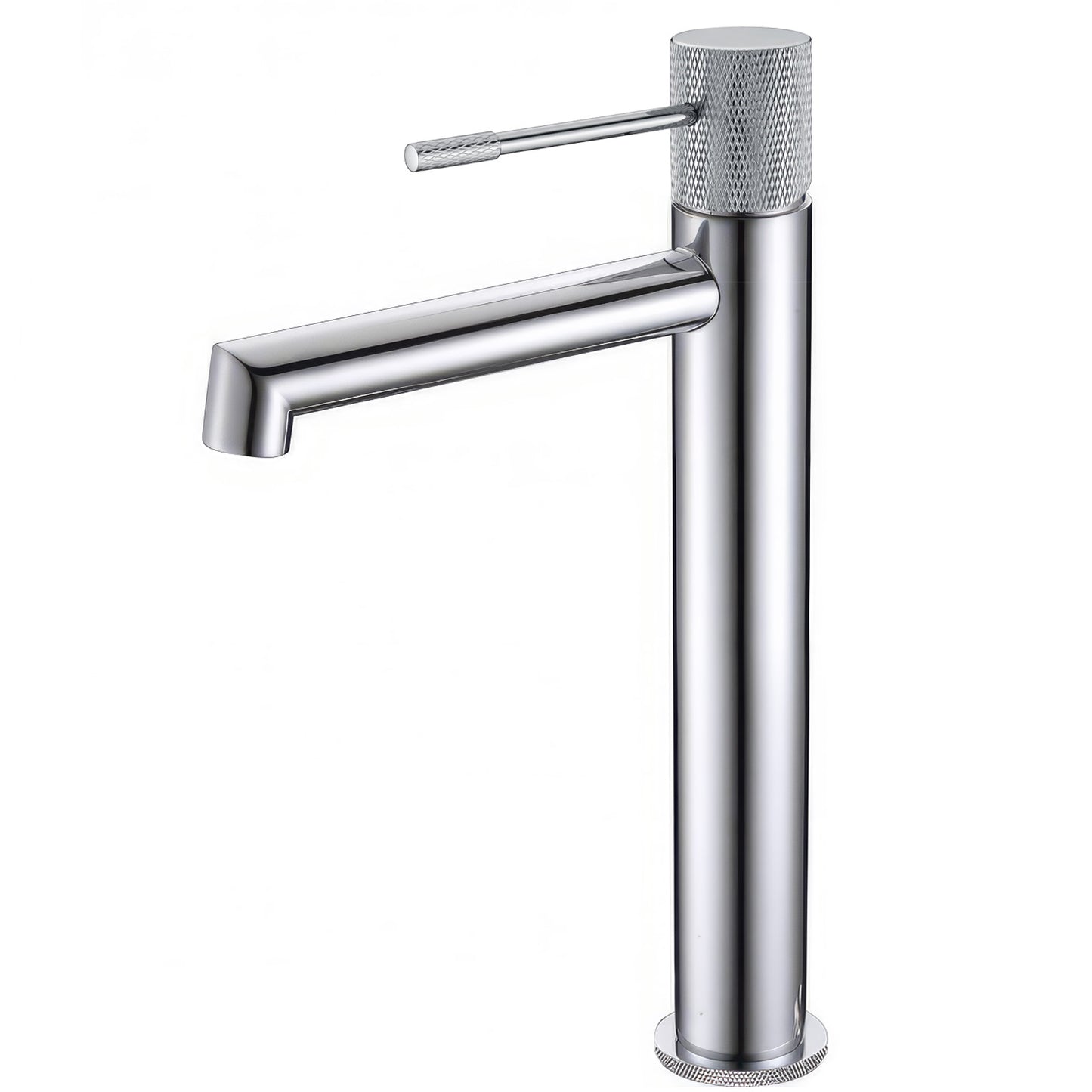 Grifo de lavabo monomando alto para pica caño recto acabado maneta luxury cromado - Serie Casares