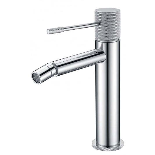 Grifo de bidé monomando caño recto acabado maneta luxury cromado - Serie Casares