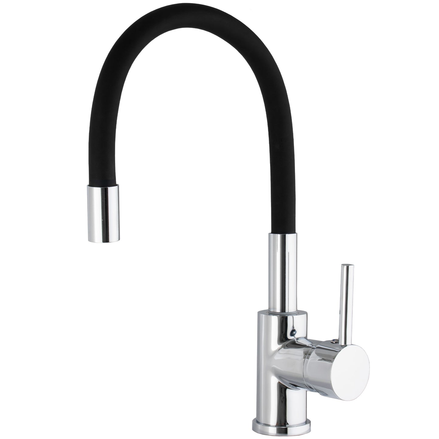 Grifo de cocina con caño flexible monomando cromado - serie Gaya
