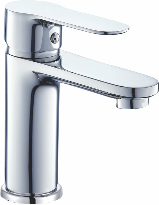 Grifo de lavabo monomando redondo cromado - Serie Viar
