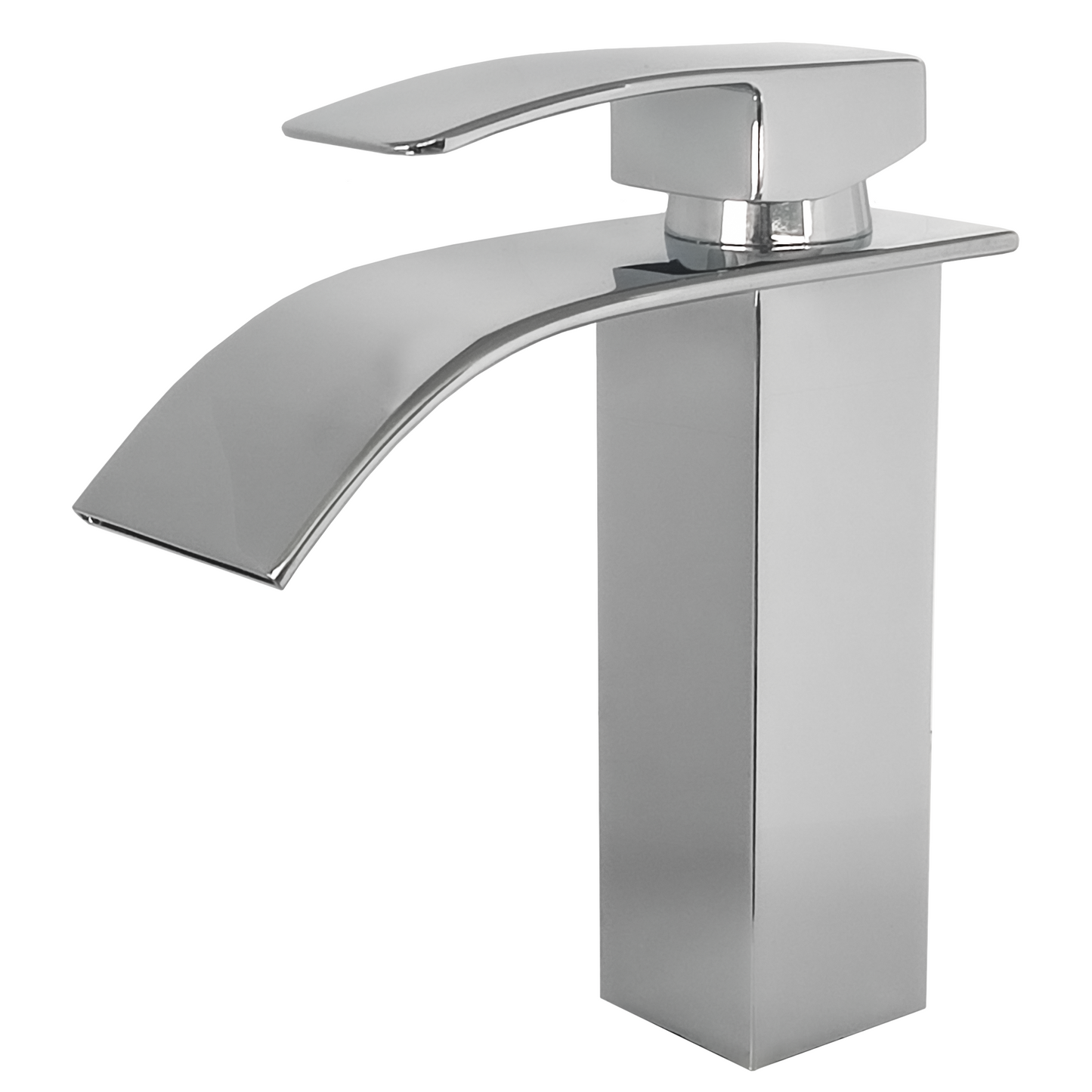 Grifo de lavabo monomando cascada cromado - Serie Aljibe