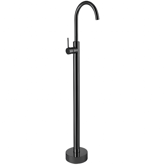 Grifo tótem de lavabo exenta/ bañera negro mate monomando - Serie Ebro