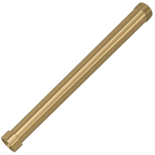 Tubo alargador ducha oro mate 30 cm con protección PVD