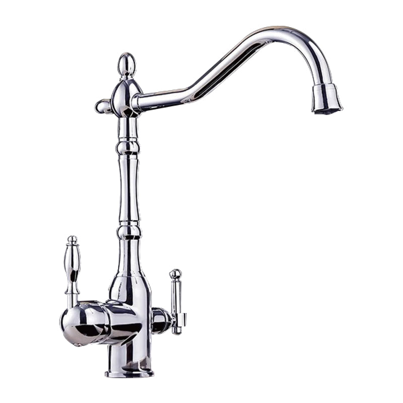 Grifo de cocina osmosis 3 vías diseño vintage cromado - Serie Orinoco