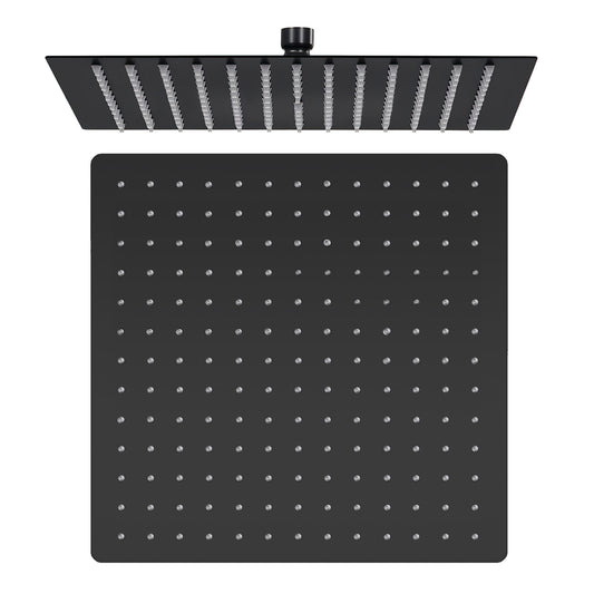 Rociador cuadrado 20cm acero inox negro