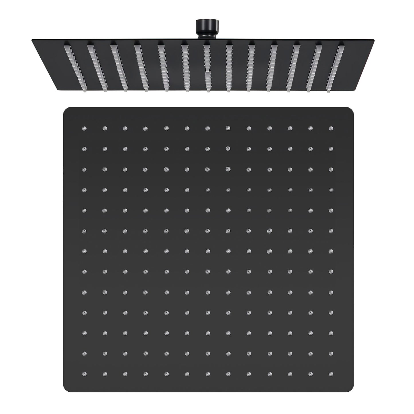 Rociador cuadrado 25cm acero inox negro