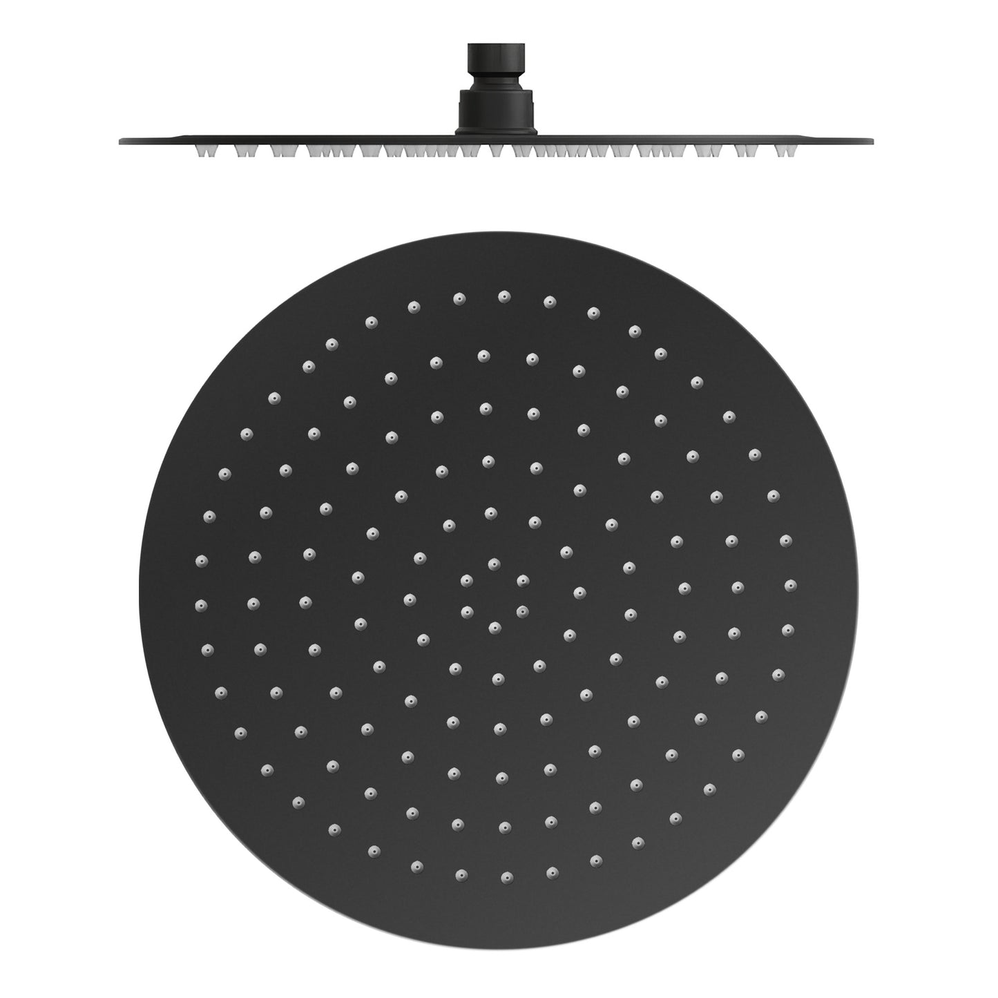 Rociador redondo 25cm acero inox negro