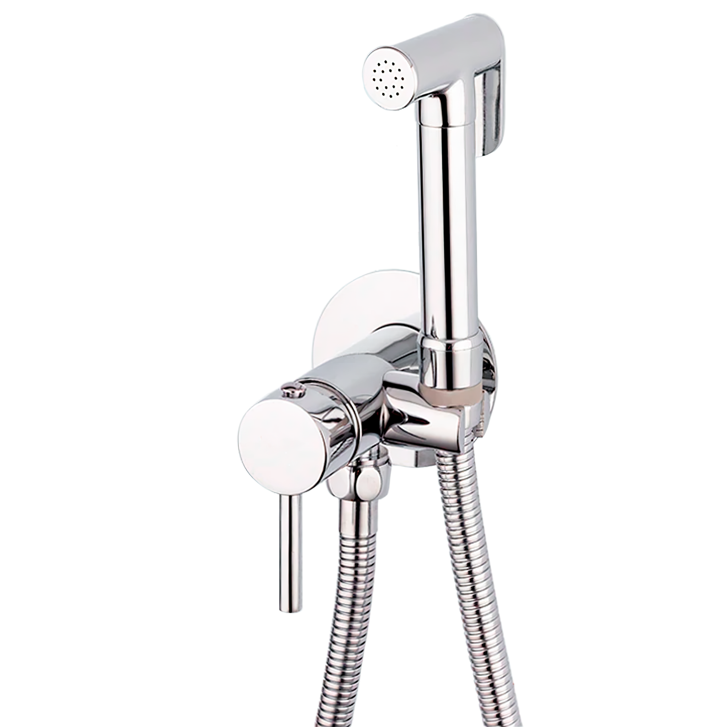 Grifo de bidet empotrado redondo cromado - Serie Guadiana