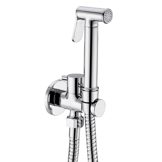 Grifo de bidet empotrado redondo 1 vía cromado - Serie Guadiana