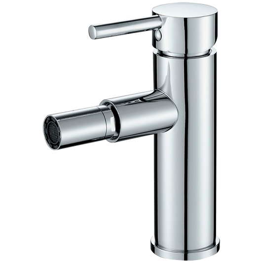 Grifo de bidet monomando redondo cromado - Serie Jabalon