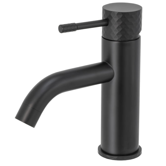 Grifo de lavabo monomando acabado maneta luxury negro mate - Serie Oda