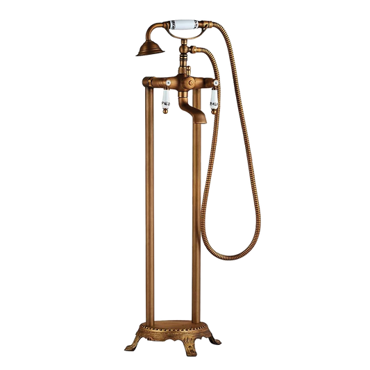 Grifo de bañera exenta bimando retro diseño vintage - Serie mijares