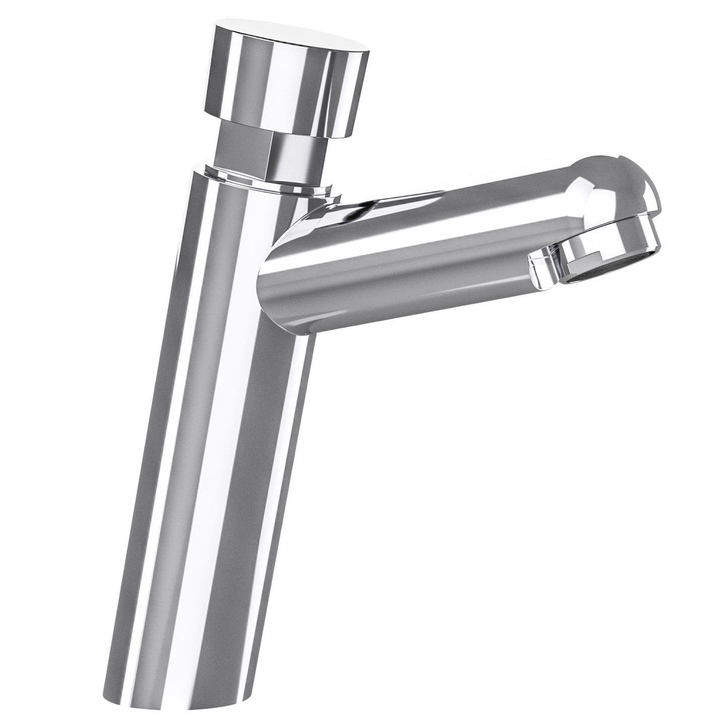 Grifo de lavabo con pulsador temporizador cromado - Serie Navia