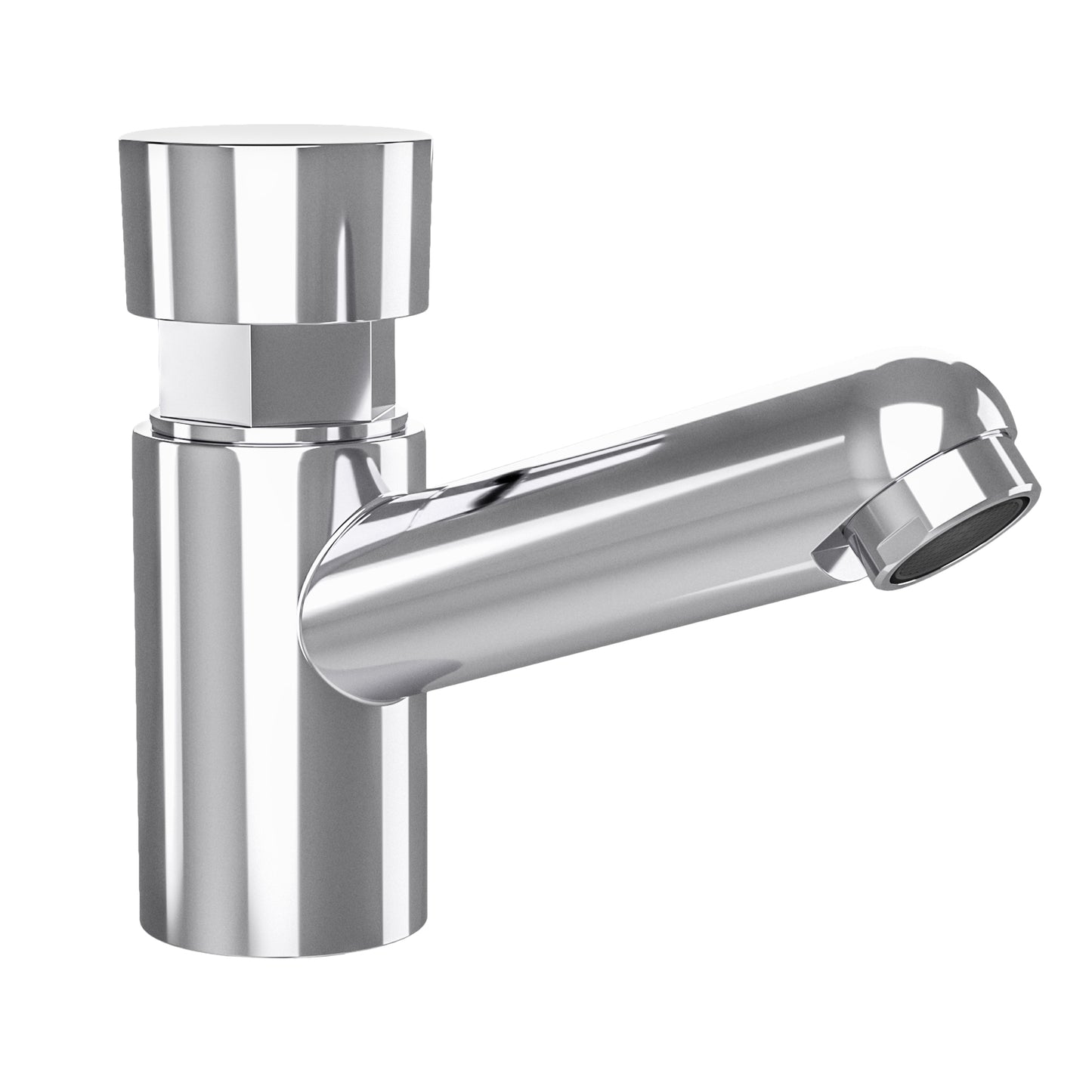 Grifo de lavabo bajo temporizador cromado - Serie Navia