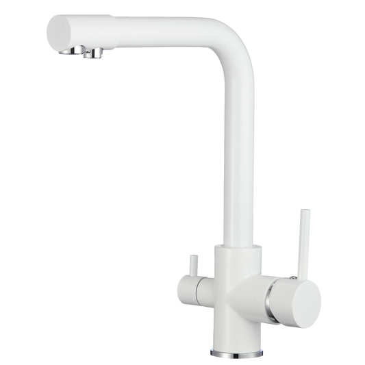 Grifo de cocina osmosis 3 vías redondo Blanco - Serie Nilo