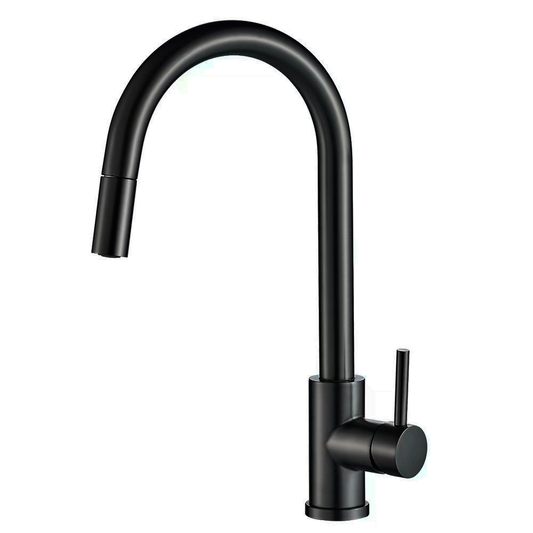 Grifo de cocina negro mate monomando extraíble - Serie Parana