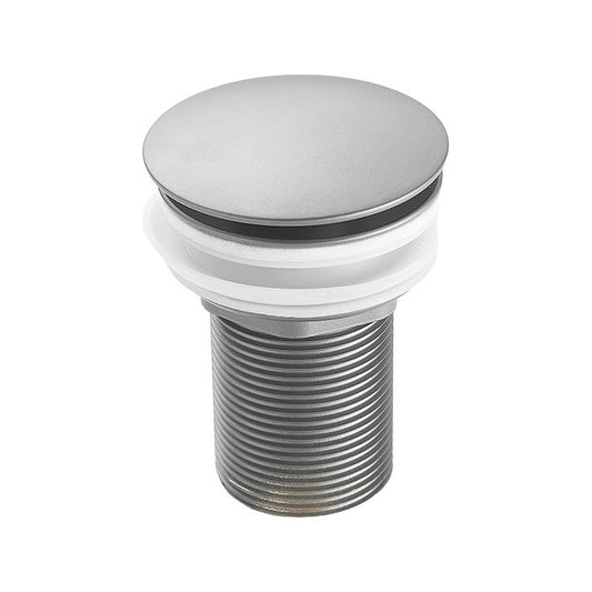 Valvula click clack para lavabo o bide redondo Gun metal