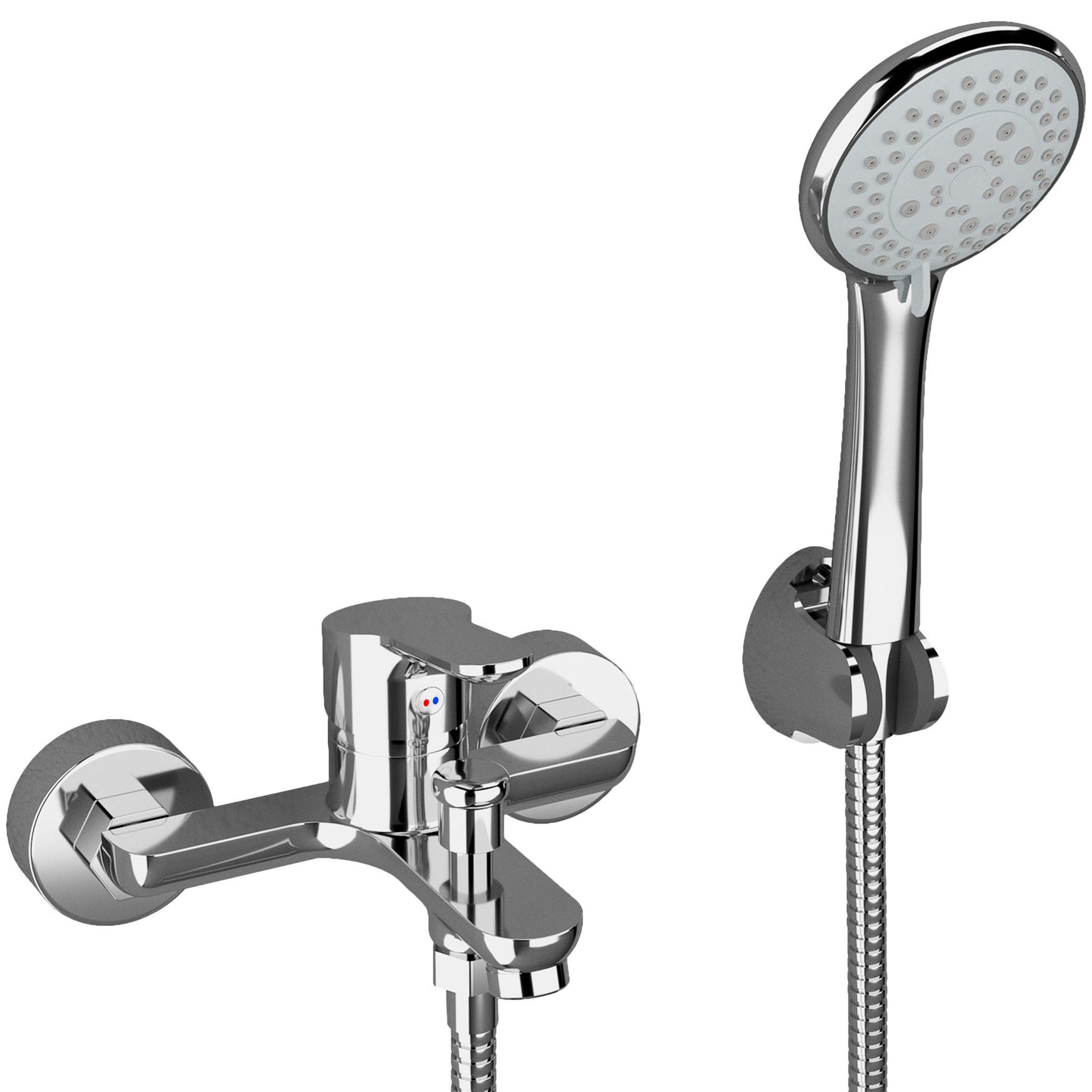 Grifo de bañera/ducha monomando cromado - Serie Tera