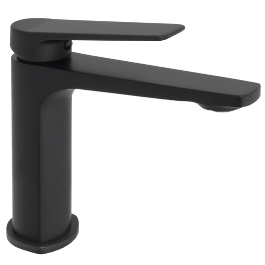 Grifo de lavabo monomando negro mate - Serie Valdivia