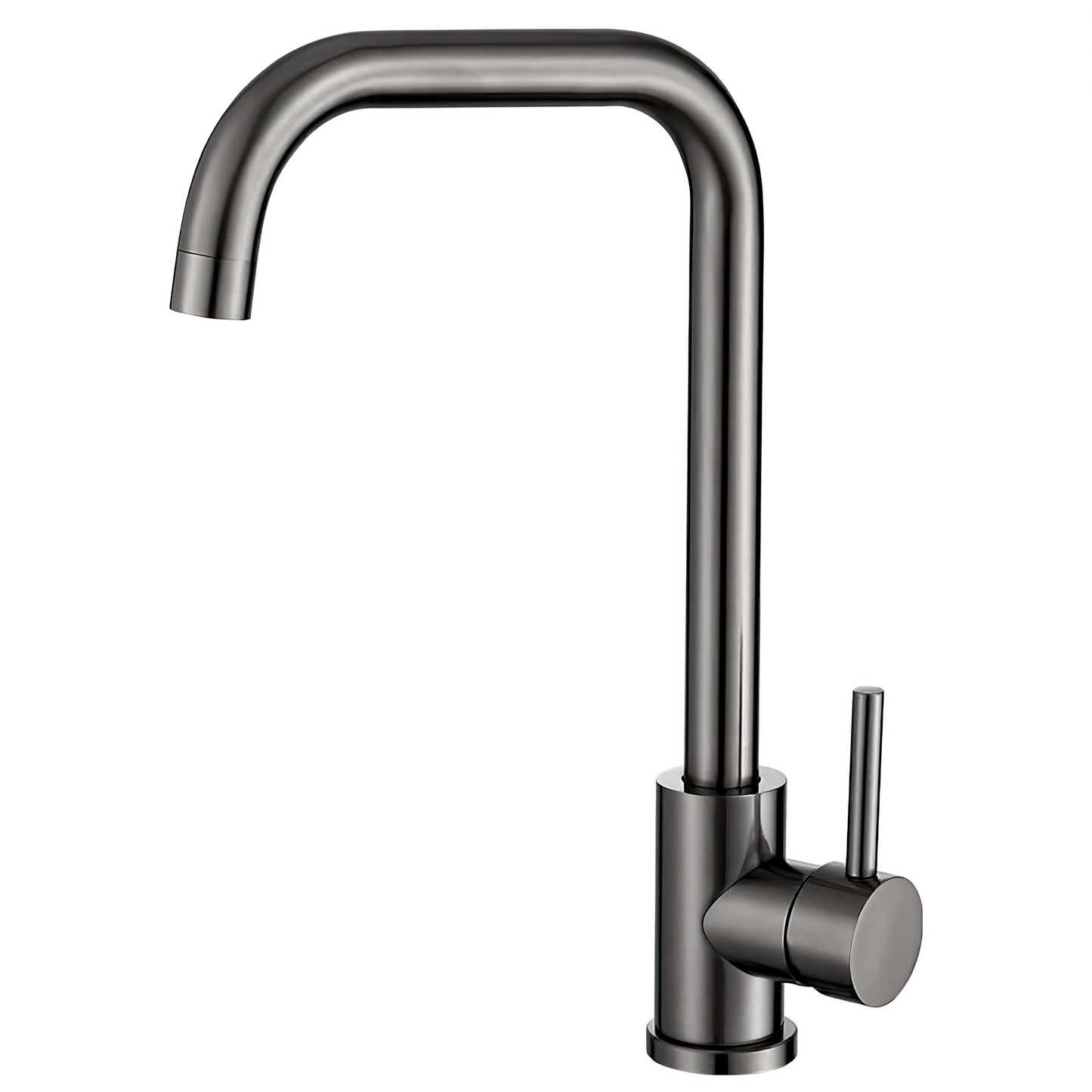 Grifo de cocina caño en C monomando giratorio gun metal  - Serie Zancara