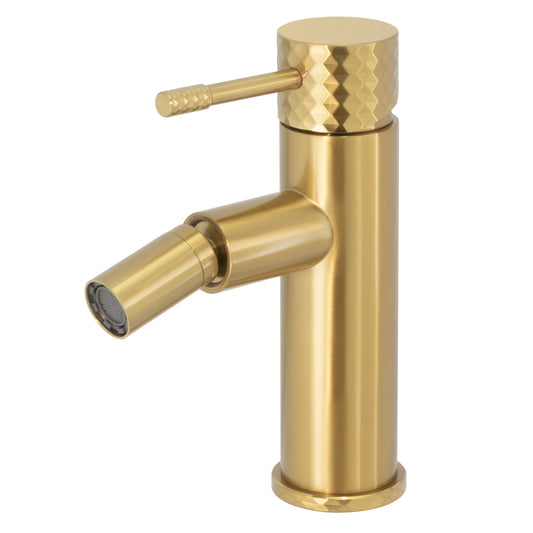 Grifo de bidé monomando acabado maneta luxury dorado cepillado - Serie Birim