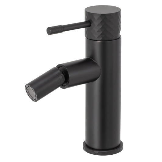 Grifo de bidé monomando acabado maneta luxury negro mate - Serie Oda