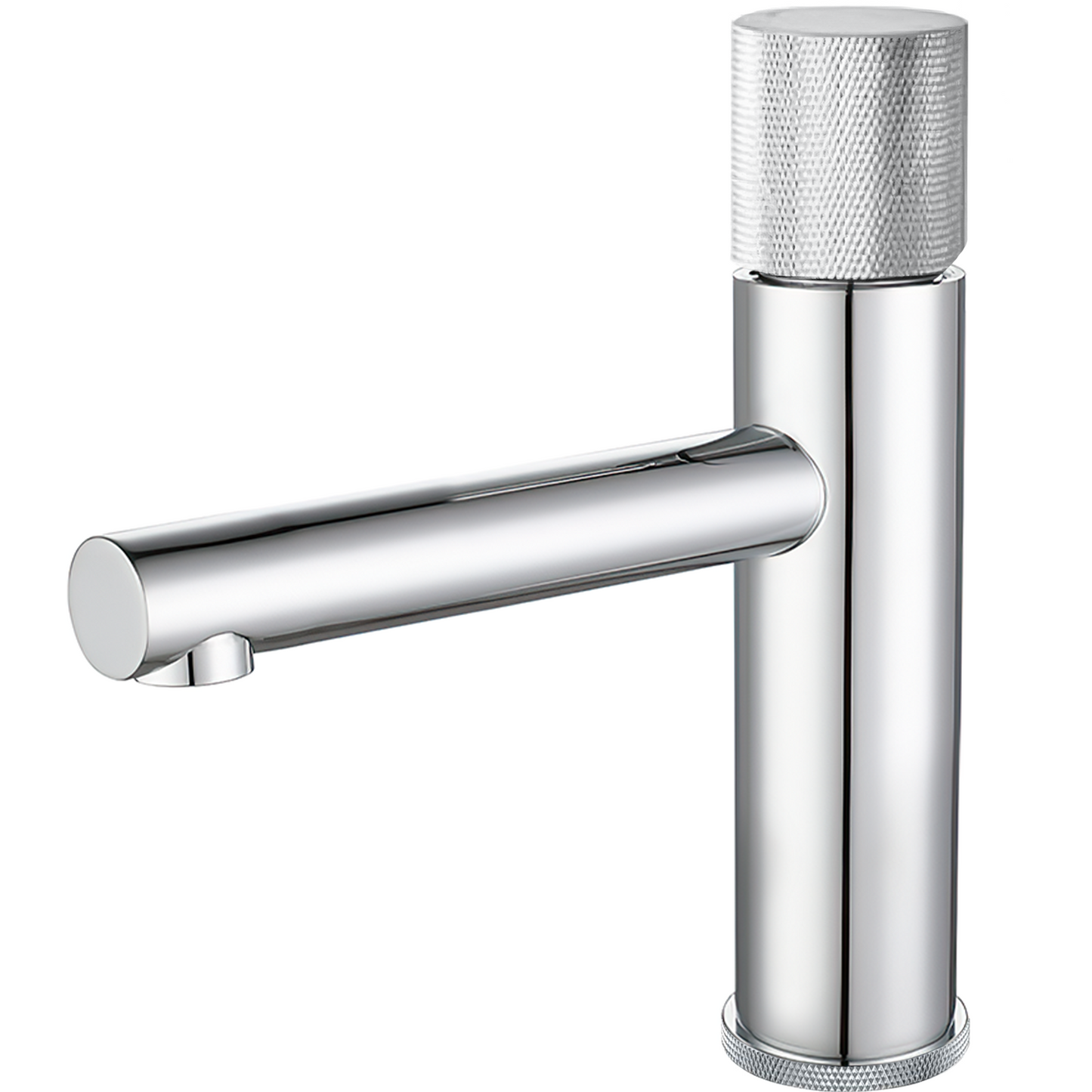Grifo de lavabo monomando caño recto maneta luxury cromado - Serie Bidasoa