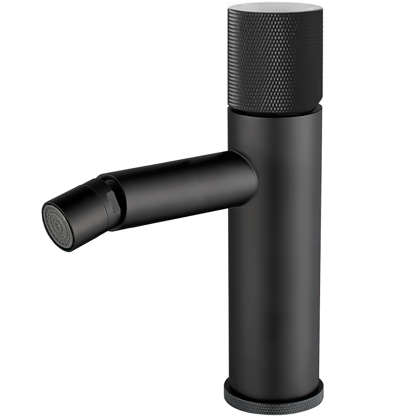Grifo de bidé monomando caño recto maneta luxury negro mate - Serie Bidasoa